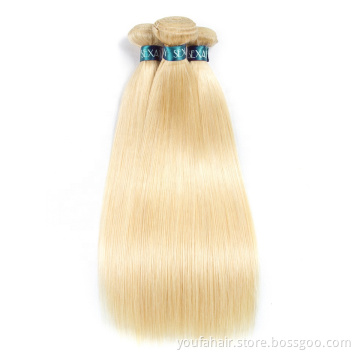 Wholesale 12A Indian 613 Blonde Human Virgin Hair Cuticle Aligned Bundles Double Drawn Raw Unprocessed Hair Extension Vendors